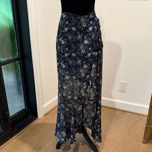 Free People Floral Maxi Skirt